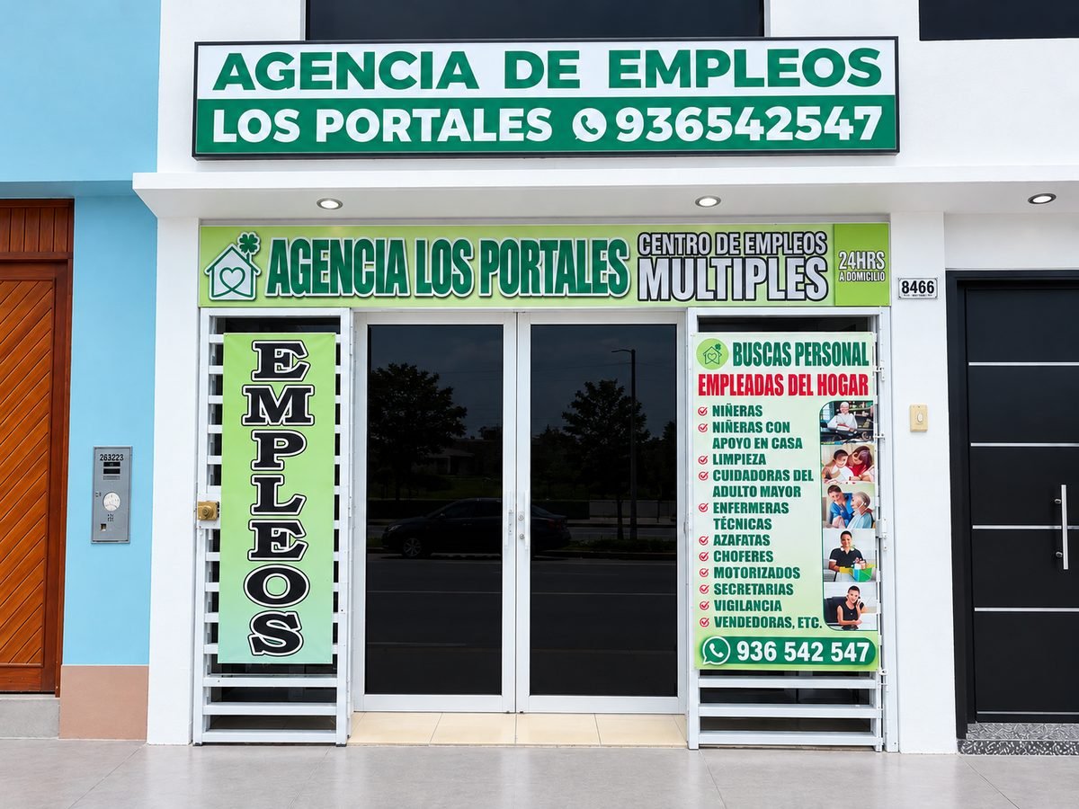Fachada de la oficina de Agencia Los Portales, Av. Javier Prado Este 8466, Ate, Lima